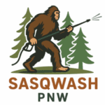 Sasqwash PNW mobile pressure washing services in Seattle, Bellevue, Tacoma, and surrounding areas logo