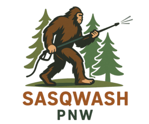 Sasqwash PNW mobile pressure washing services in Seattle, Bellevue, Tacoma, and surrounding areas logo